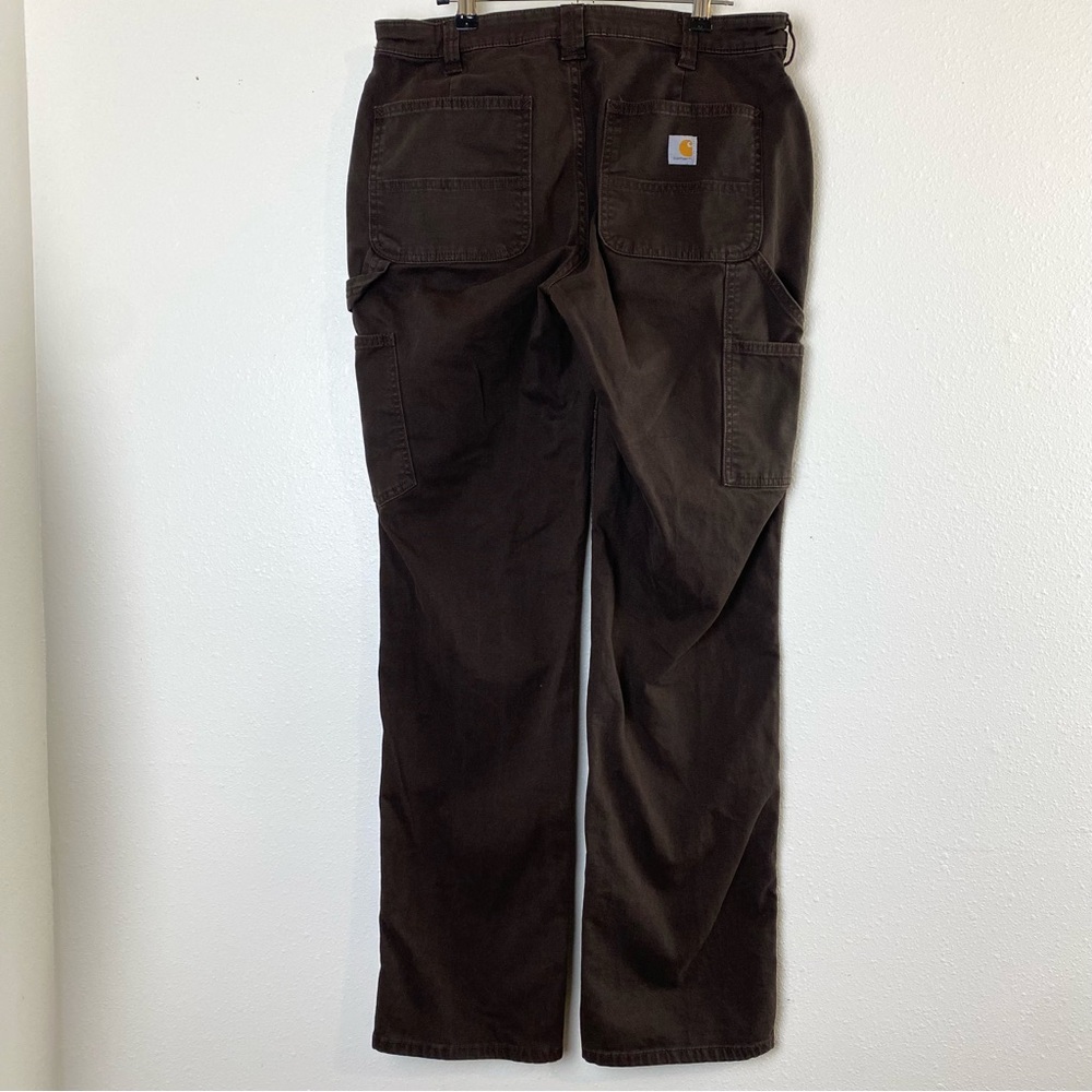 Carhartt Rugged Flex Loose Fit Canvas Double Front Work Pants - 8 Tall - Picture 8 of 15